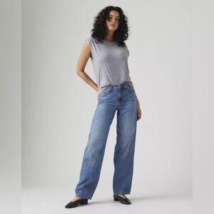 Levis BAGGY DAD LINEN+ DENIM LIGHTWEIGHT WOMEN'S JEANS NWT